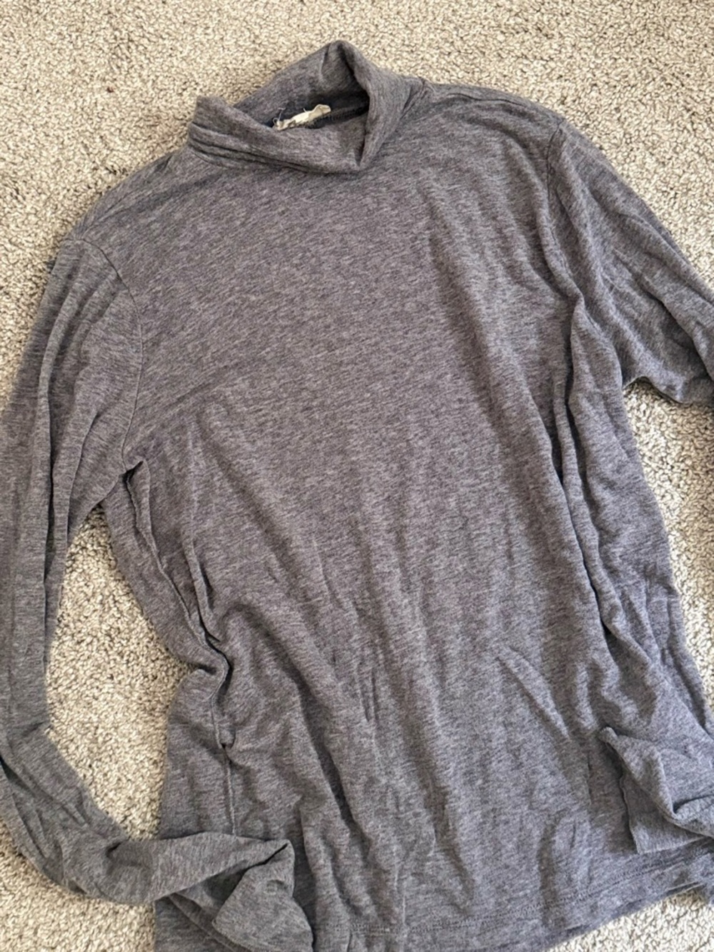 Madewell Gray Knit Turtleneck Top